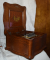 a seventh thumbnail of 15.5 inch short bedplate Regina music box