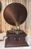 a fourth thumbnail of Victor III with wooden horn for sale